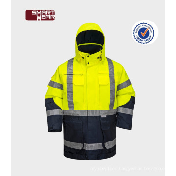Safety work jacket Hi-Vis reflective jacket security jacket for men workwear